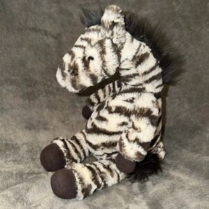 Jellycat Zebra Lallagie Plush Striped Soft Stuffed Animal 16 Inch HTF